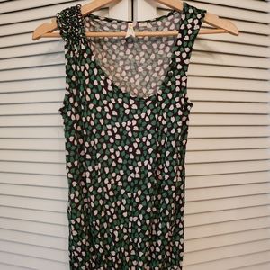 Anthropolgie Little Yellow Button Tank Top SZ XS